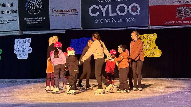 Skridskoskola på Konståkningsklubben Sollentuna